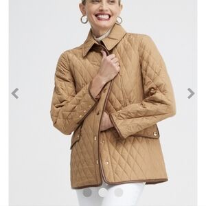 CHICO'S camel quilted jacket